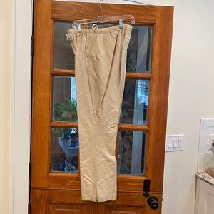 $145 raw silk pants A Pea In The Pod medium NWT